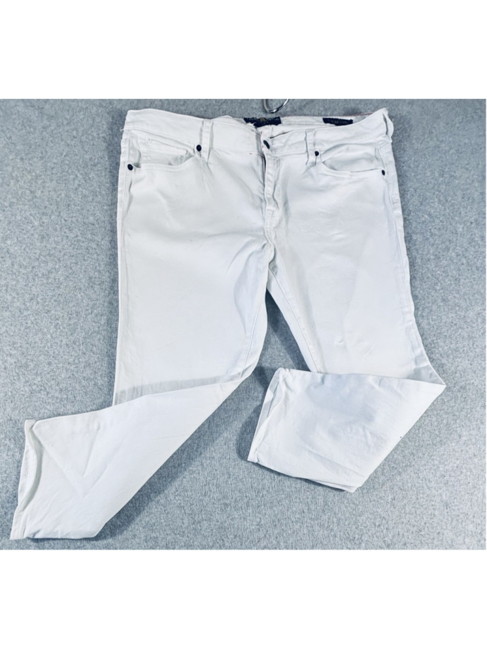Lucky‎ Brand Ginger Capri Jeans Womens 18W White Stretch Mid Rise Cropped Pants